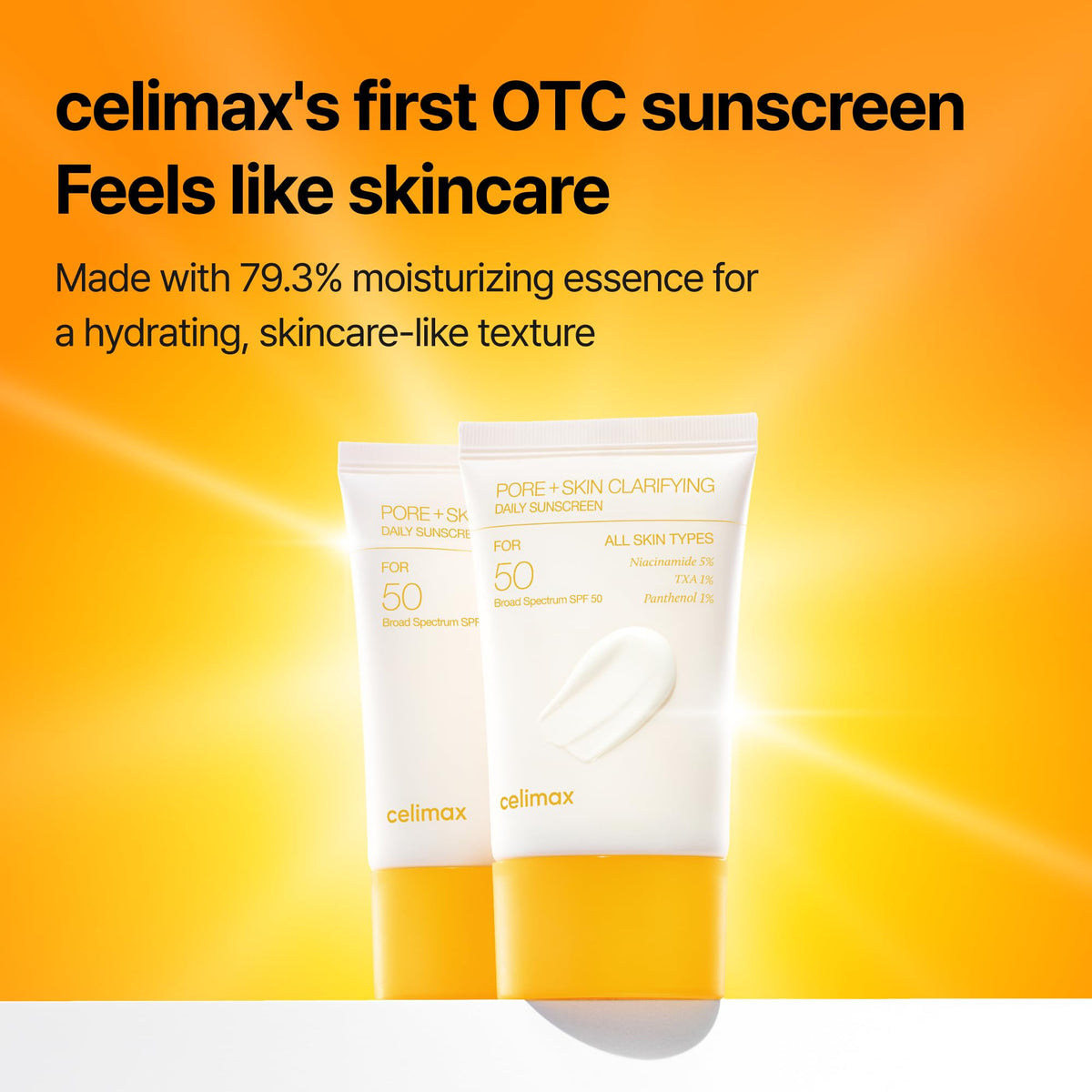 celimax ingredient label detail highlighting niacinamide and tranexamic acid percentages for clarity