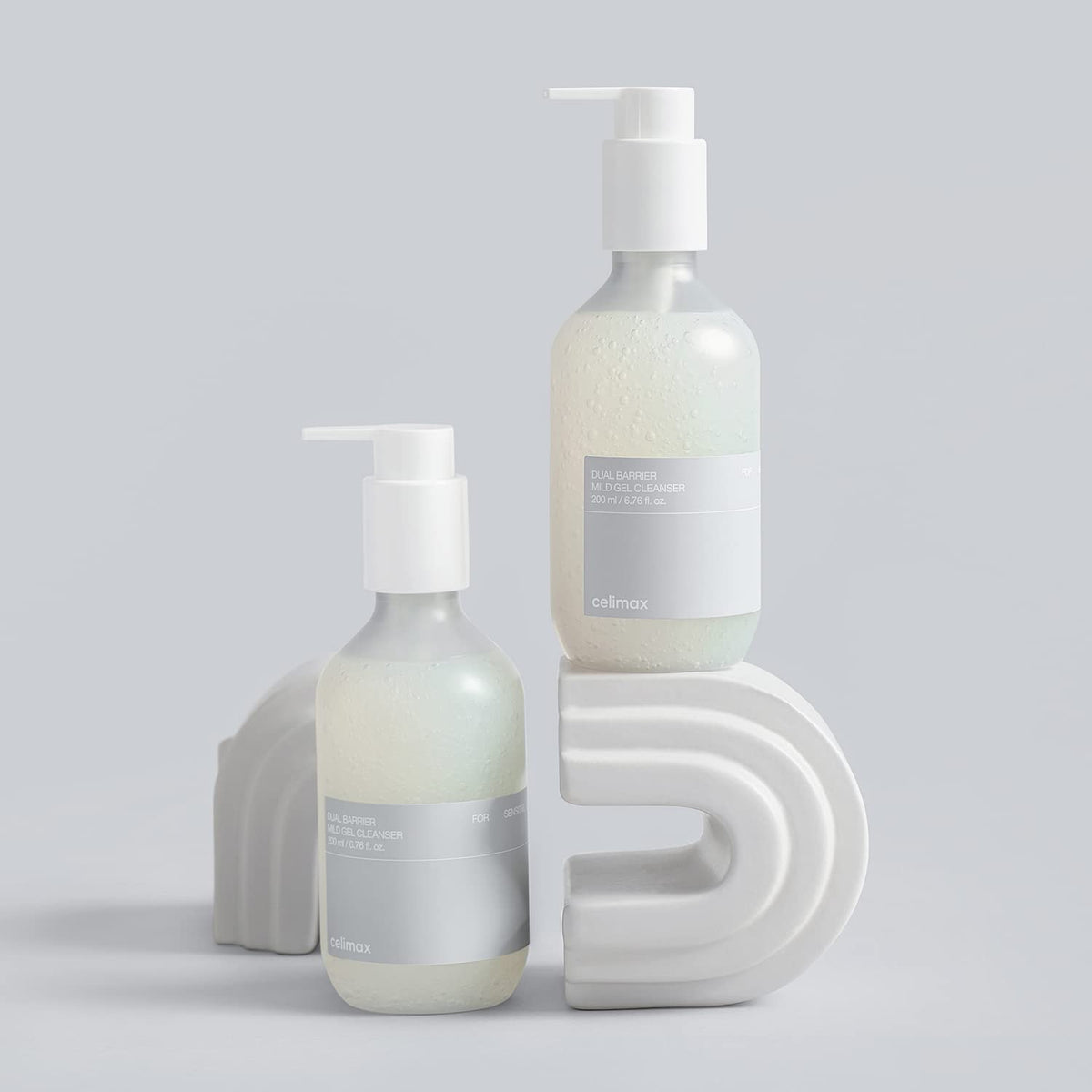 celimax bottle on sink in bathroom setting suggesting calming daily skincare ritual