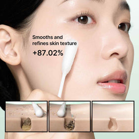 celimax mask applied on skin demonstrating close adhesion and cooling
