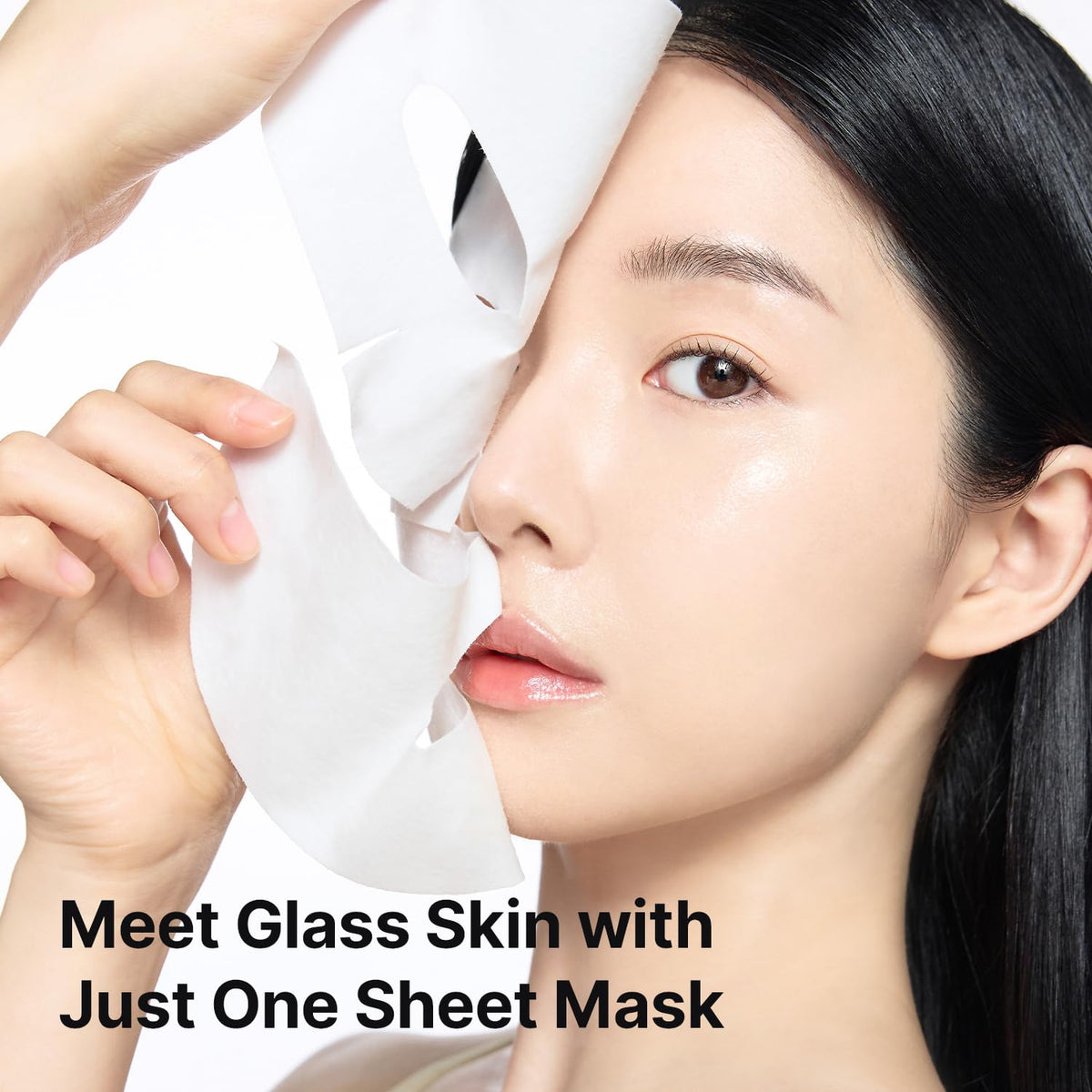 celimax model wearing mask and glasses showing hands-free use