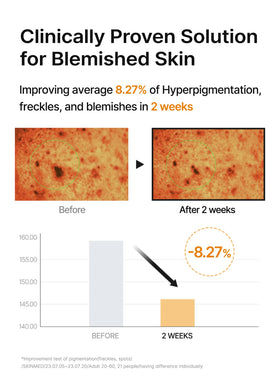 celimax pad being applied to cheek for pore refining and brightening