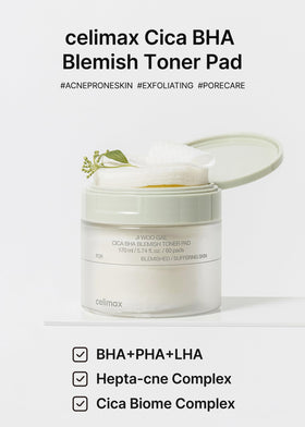 celimax pad soaked in solution highlighting hydrating formula and easy use
