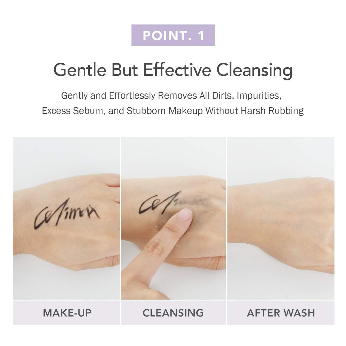 celimax pump dispensing cleansing oil, easy controlled amount for makeup removal