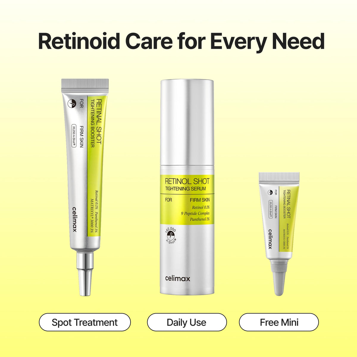 celimax retinal booster dropper close-up highlighting potency