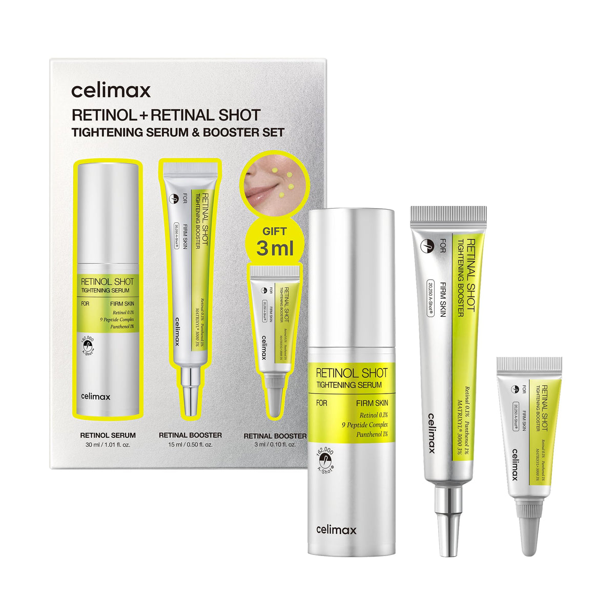 celimax retinol serum pipette dispensing lightweight texture