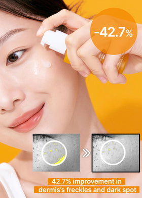 celimax serum applied to hand demonstrating smooth spreadability
