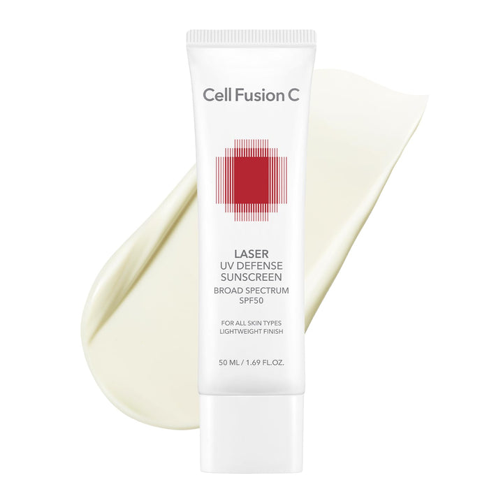 Cell Fusion C front packaging showing SPF 50 and benefits