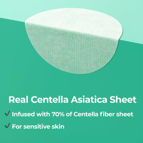Cell Fusion C with fresh Centella leaves highlighting soothing botanical extract benefits