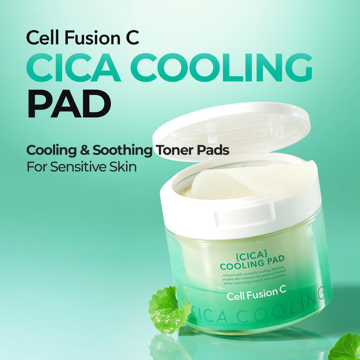 Cell Fusion C pad close-up textured surface showing soaked fibers for effective essence delivery