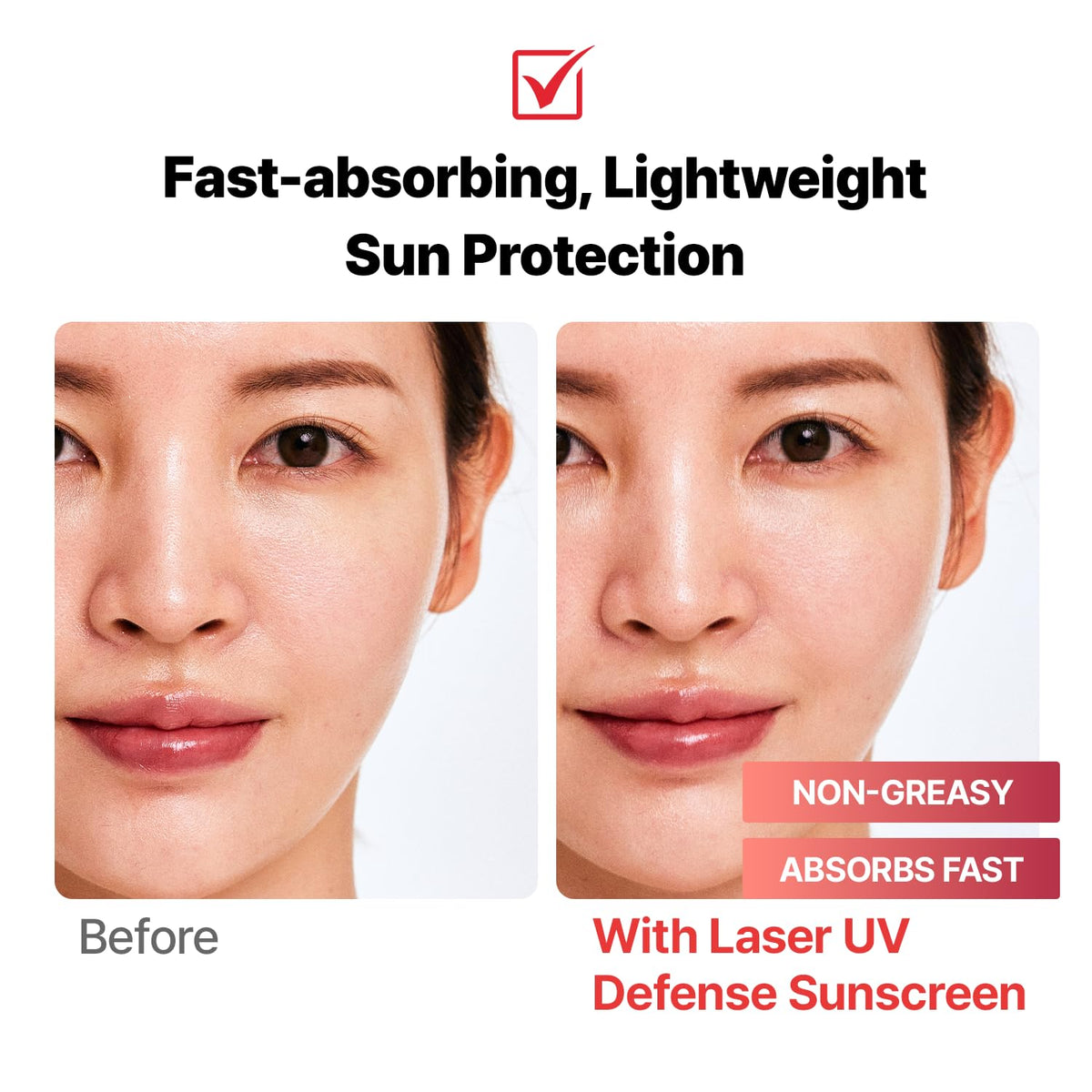 Cell Fusion C texture close-up revealing lightweight creamy finish