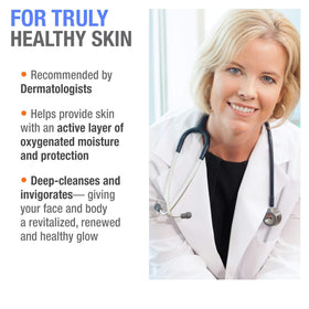 Applying Cellfood gel to skin close-up demonstrating immediate tightening