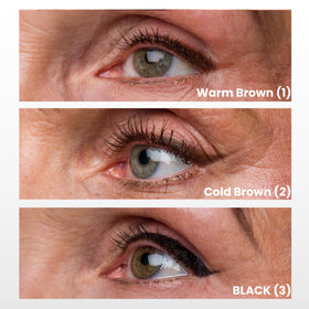 CELLMETICS product applied on mature eye demonstrating gentle definition