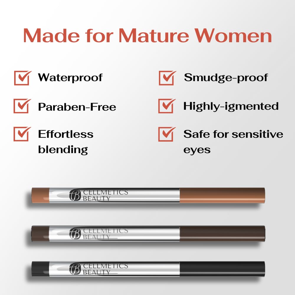 CELLMETICS creamy eyeliner texture close-up illustrating smooth application benefit