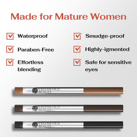 CELLMETICS creamy eyeliner texture close-up illustrating smooth application benefit