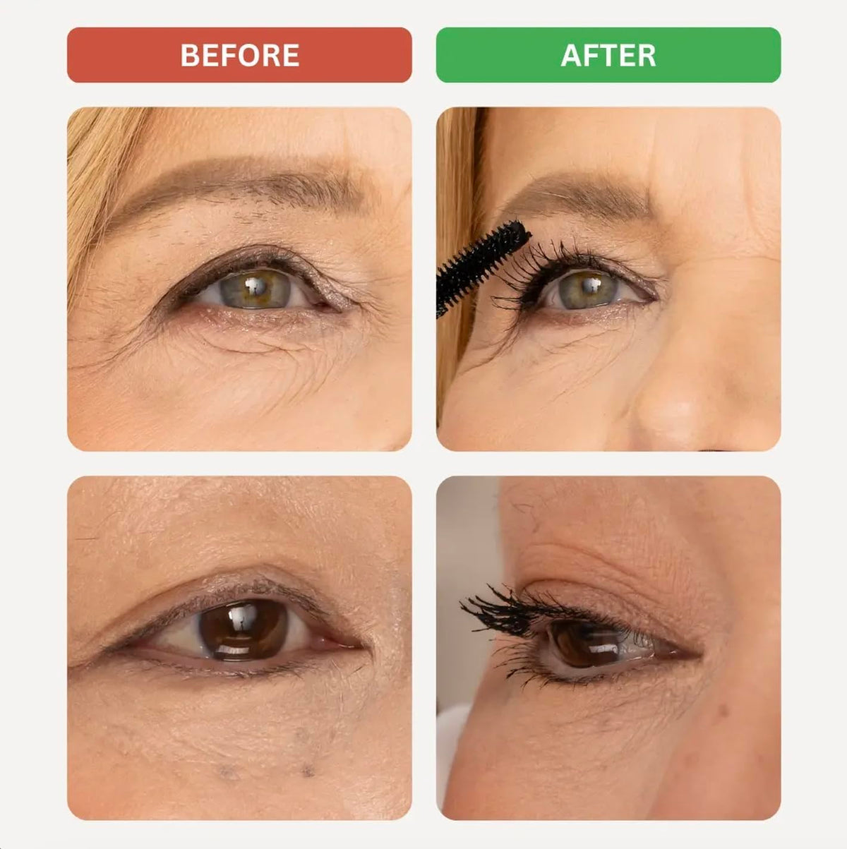 Cellmetics ergonomic wand in hand for steady, comfortable mascara use