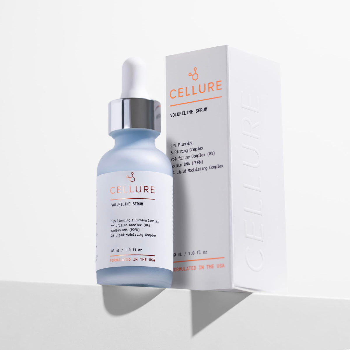 Cellure front packaging showing bottle and box, highlights product identity and benefit