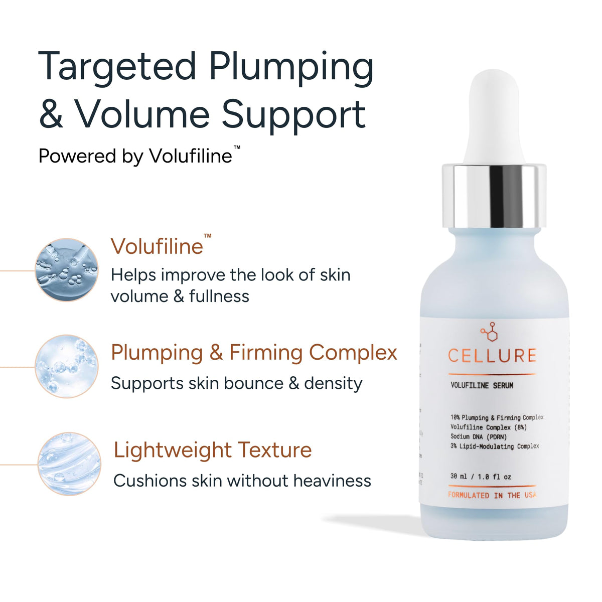 Cellure pump detail demonstrating precise dispensing and hygienic use benefit
