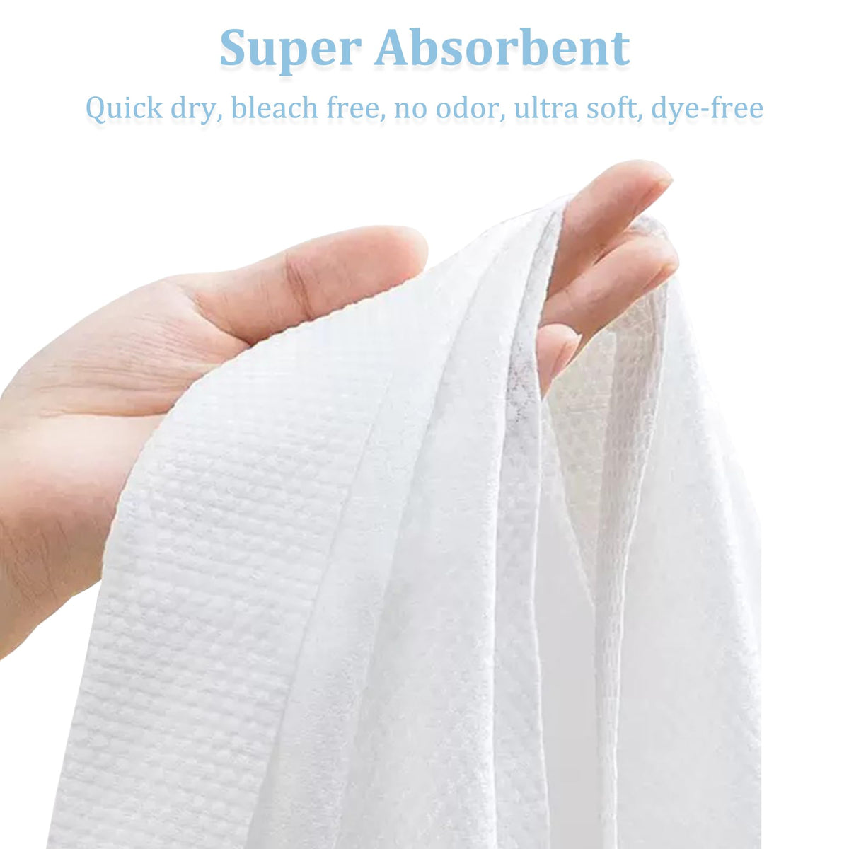 Celmuron individually folded towel close-up showing easy dispensing