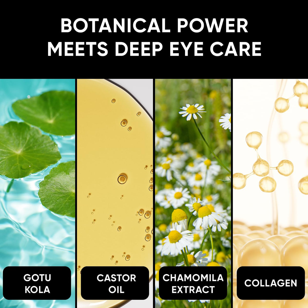 CÉLOR applied under-eye to show fit and instant cooling benefit