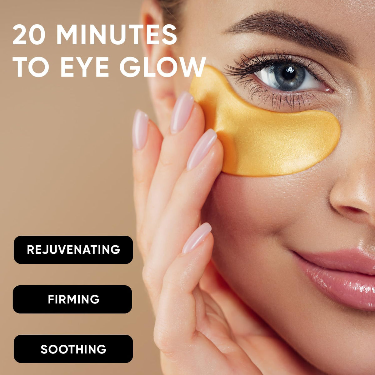 CÉLOR close-up of golden hydrogel texture for deep hydration