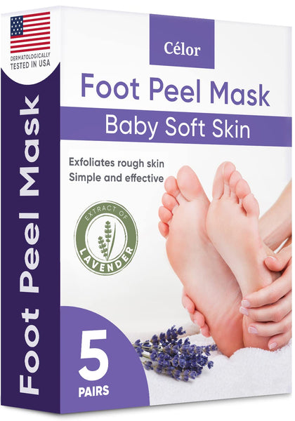 CÉLOR front packaging showing five pairs and lavender scent benefit
