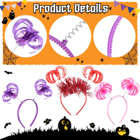 Censen tinsel-wrapped ponytail headband in use adding sparkle and height to hairstyle