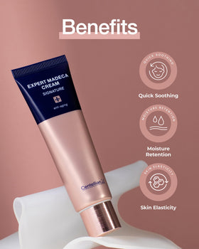 CENTELLIAN 24 applying cream on hand to show quick calming and moisture