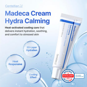 CENTELLIAN 24 cream texture closeup demonstrating lightweight hydration
