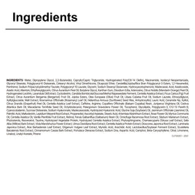 CENTELLIAN 24 back label close-up showing ingredient list and usage tips