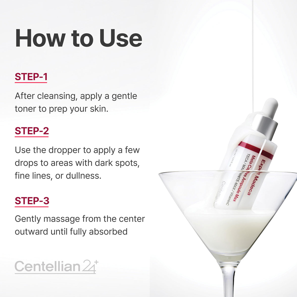CENTELLIAN 24 ampoule on bedside table as part of a night routine promoting restorative care