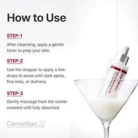 CENTELLIAN 24 ampoule on bedside table as part of a night routine promoting restorative care