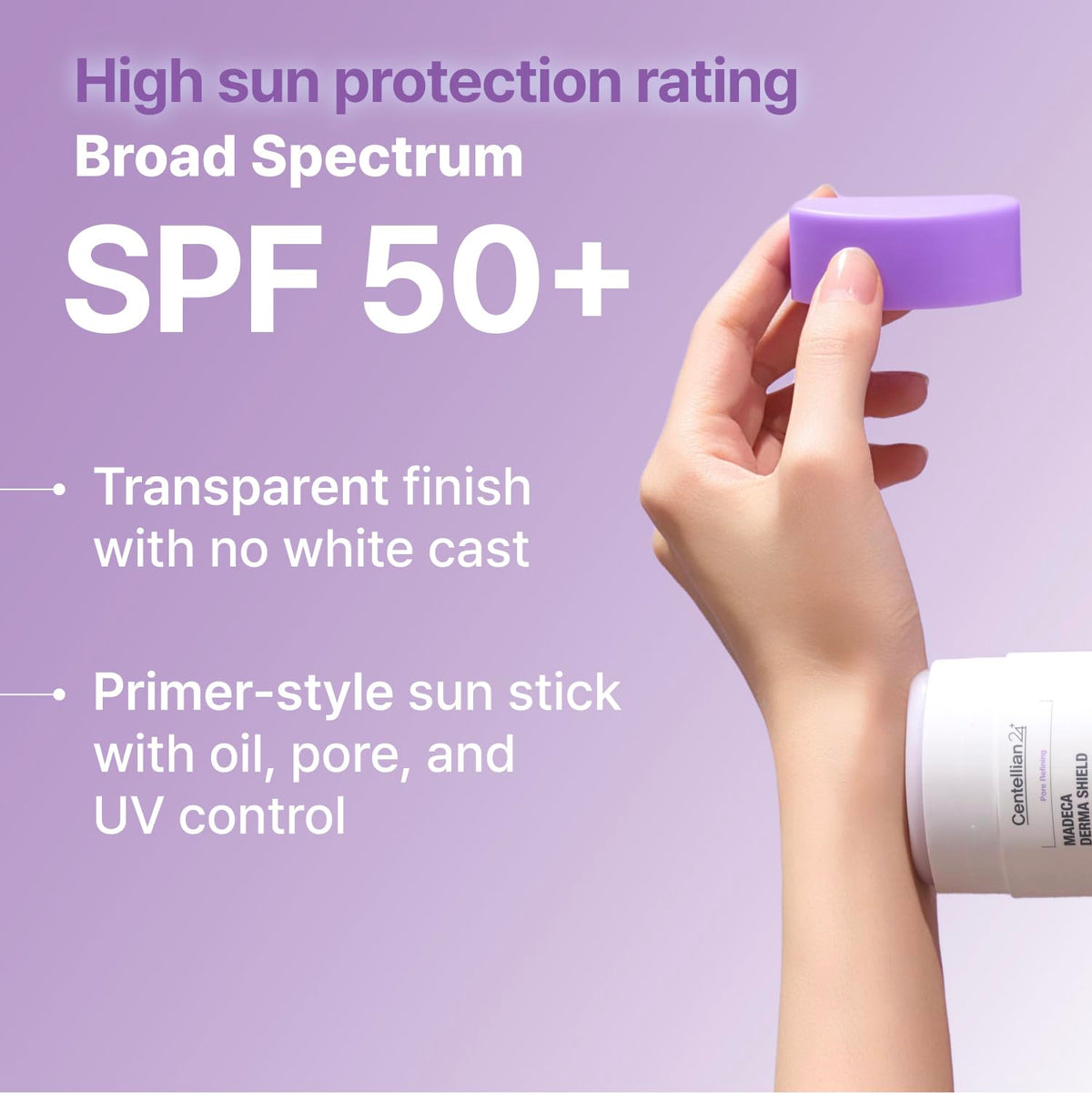 CENTELLIAN 24 being reapplied over makeup for touch-up protection without smudging