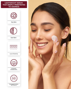 CENTELLIAN 24 serum being absorbed on hand demonstrating fast penetration benefit