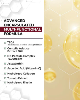 CENTELLIAN 24 pouring serum texture highlighting lightweight absorption benefit