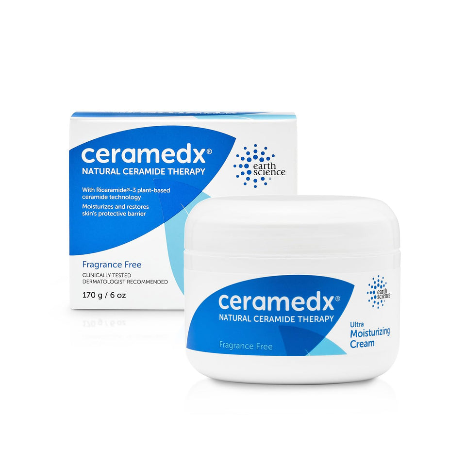 Ceramedx front jar showing label and 6 oz size delivering visible hydration benefits