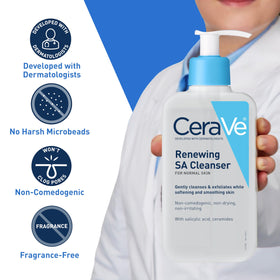 CeraVe 16 ounce bottle next to common items to show true size and value