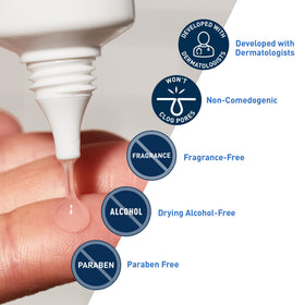 CeraVe gel being dispensed from tube showing easy controlled application