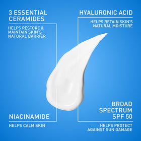 CeraVe AM held in hand to show compact 3 oz scale and portability