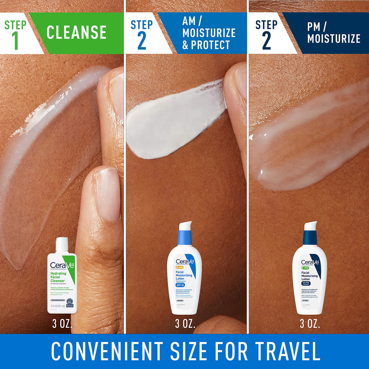 CeraVe AM SPF30 lotion close-up showing lightweight spreadable finish