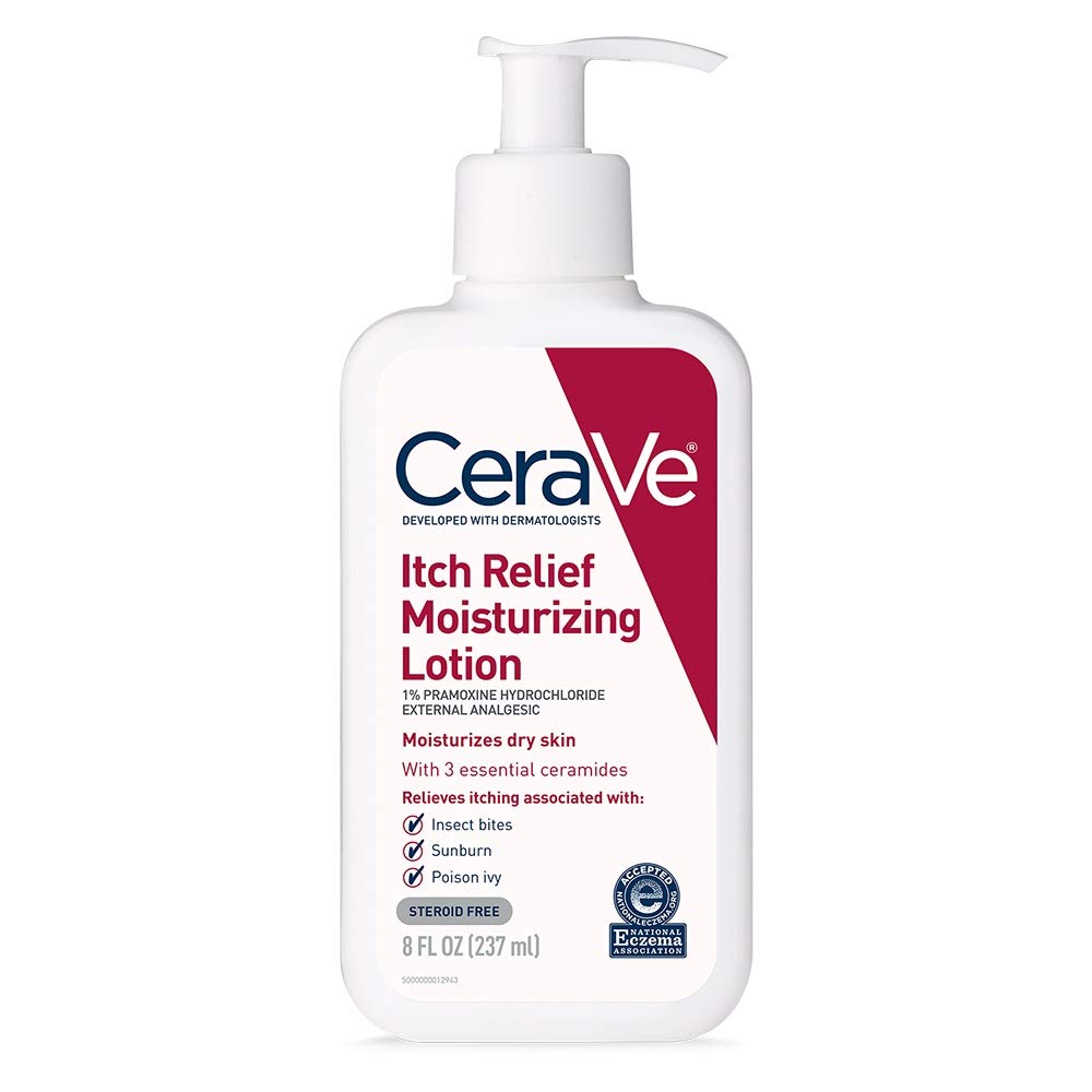 CeraVe front pump bottle demonstrating easy dispensing and quick application benefit