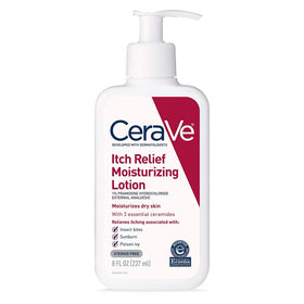 CeraVe front pump bottle demonstrating easy dispensing and quick application benefit