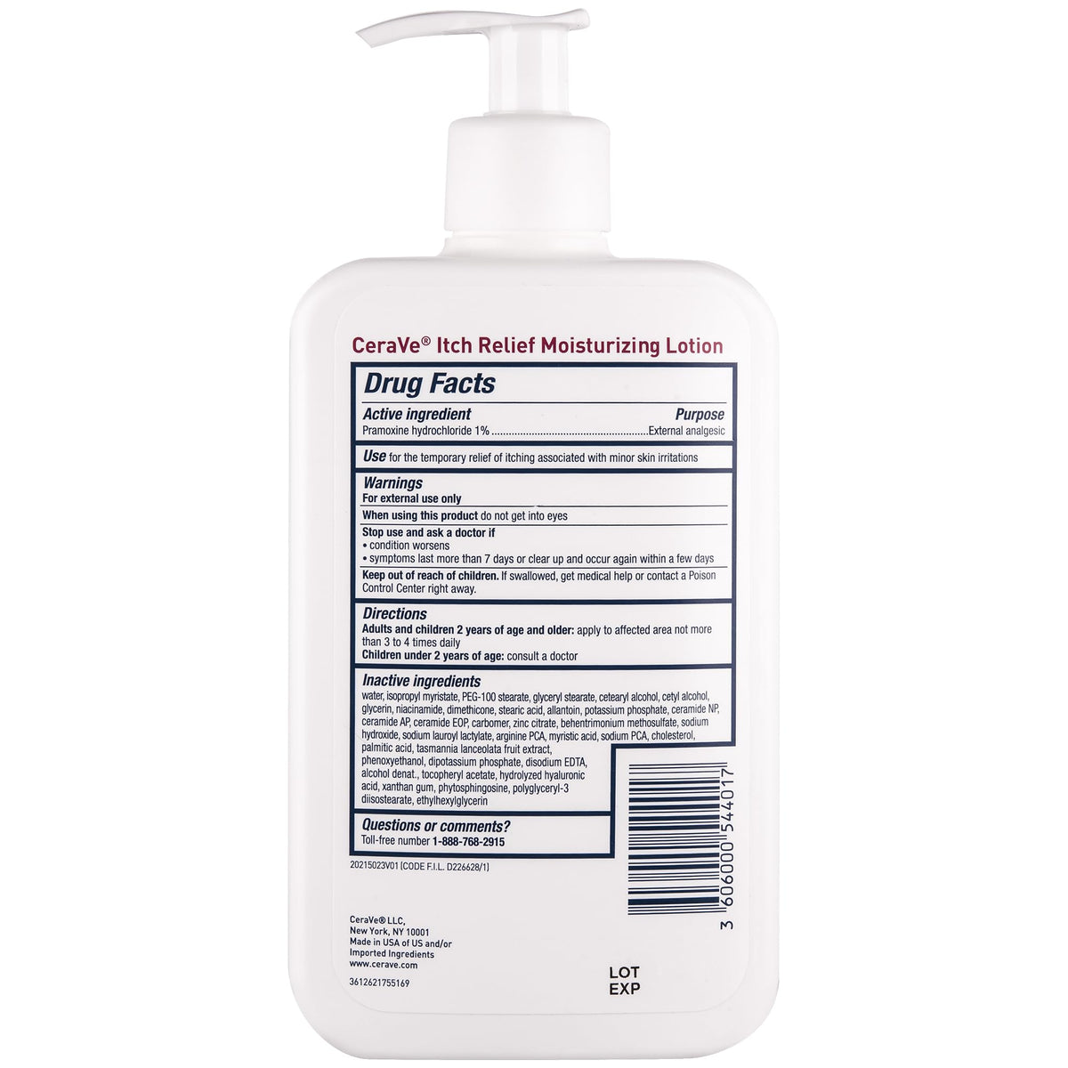 CeraVe lotion dispensed on hand highlighting light, non-greasy texture