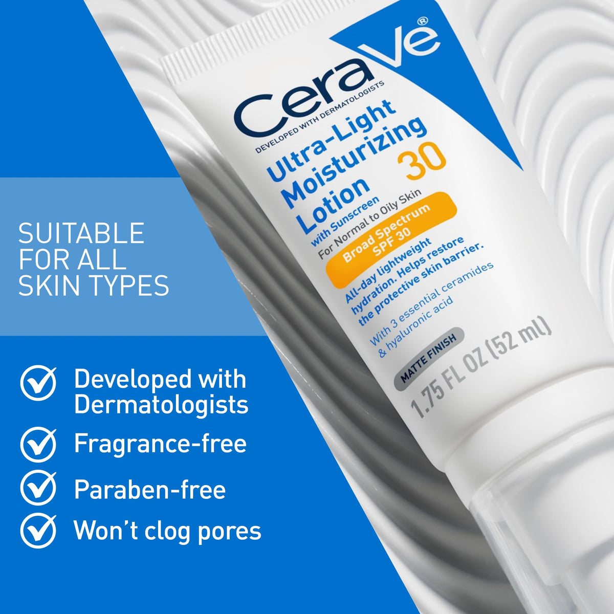 CeraVe application on hand demonstrating smooth spread and non-greasy finish