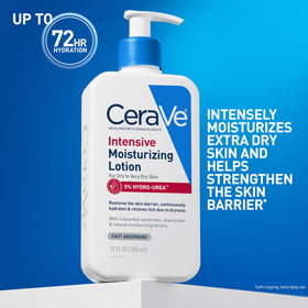 CeraVe applied to elbow showing smoothing effect and relief for rough dry skin