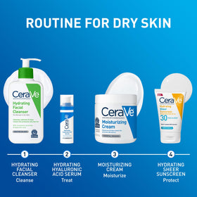 CeraVe in bathroom lifestyle setting conveying everyday routine benefit