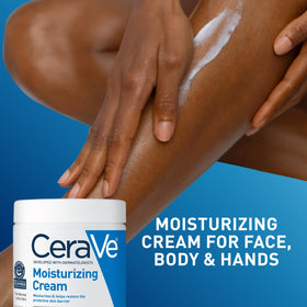 CeraVe applied to elbow demonstrating body moisture for dry patches