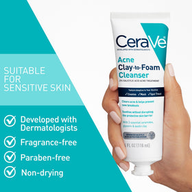 CeraVe kaolin clay ingredient close-up highlighting oil-control benefit