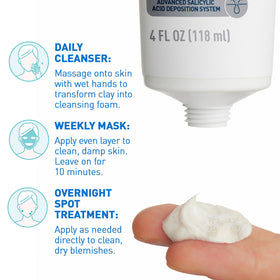 CeraVe product label detail showing ceramides, 2% salicylic acid benefits