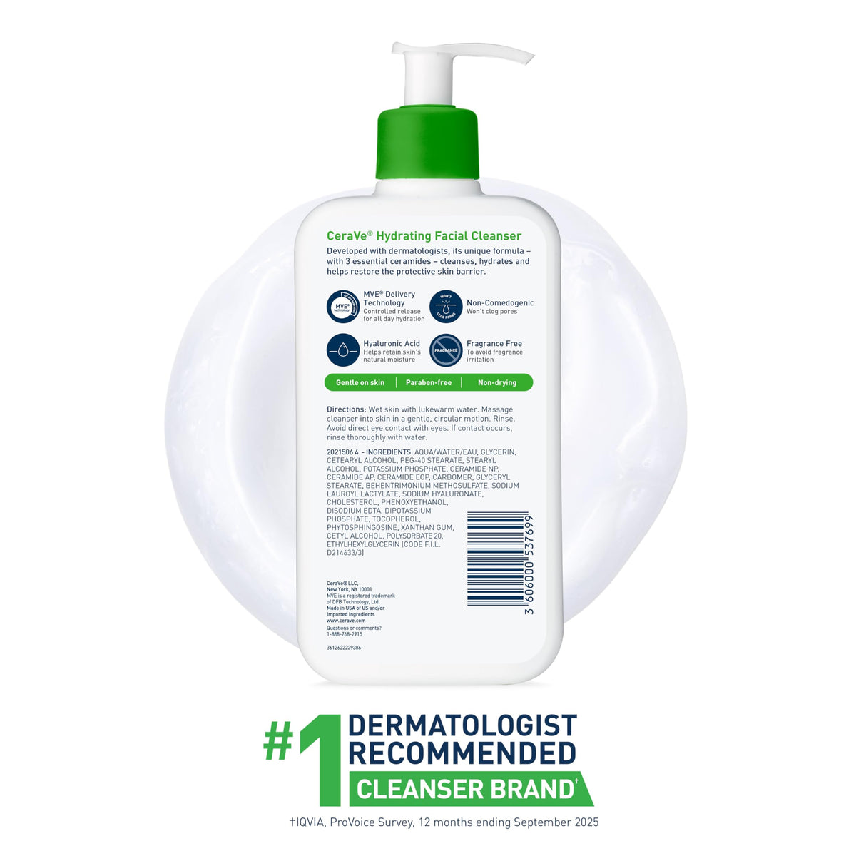 CeraVe bottle on bathroom shelf in lifestyle setting conveying daily routine compatibility