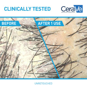 CeraVe conditioner bottle label close-up emphasizing hydration and soft hair